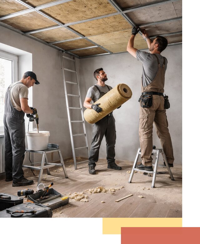 Шумоизоляция потолка в Каменске-Шахтинском: профессиональный монтаж и отделка